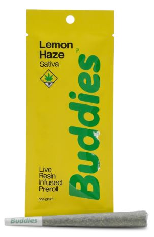 Photograph of product: Lemon Haze Infused Pre-roll | 1g