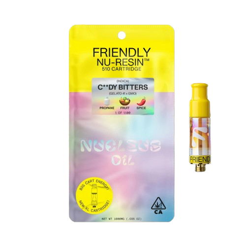 Photograph of product: Friendly Brand | C**Dy Bitters Cured Resin Cartridge | 1g