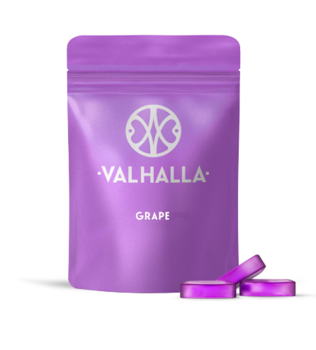 Photograph of product: Valhalla Edibles 10pk/100mg RSO- Grape