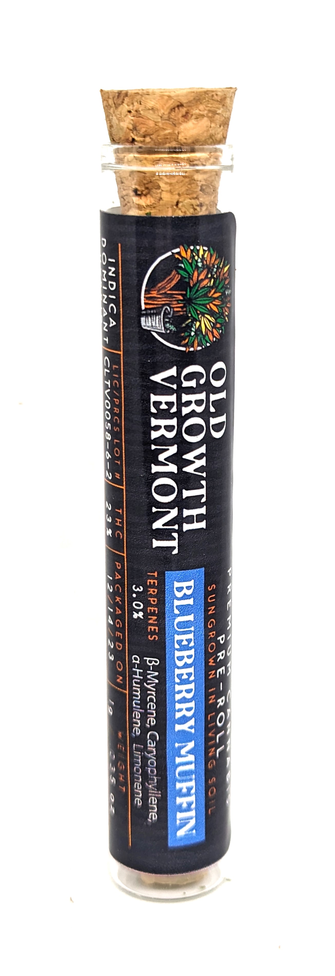 Photograph of product: Blueberry Muffin Pre-Roll | Old Growth
