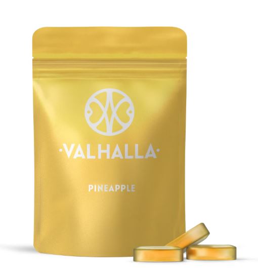 Photograph of product: Valhalla Pineapple RSO Soft Lozenges 10mg