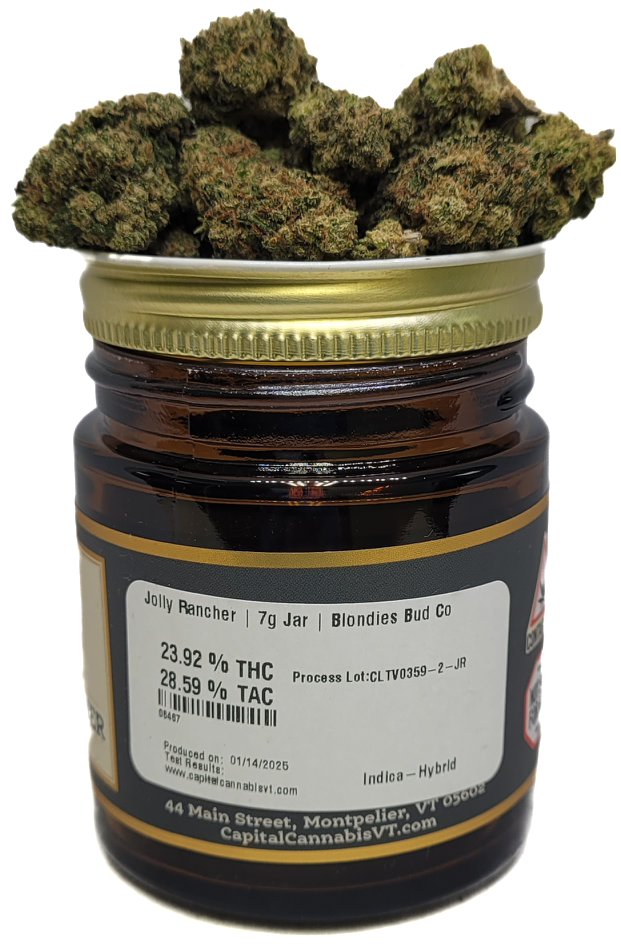 Photograph of product: Jolly Rancher Jar | Blondies Bud Co - 28g