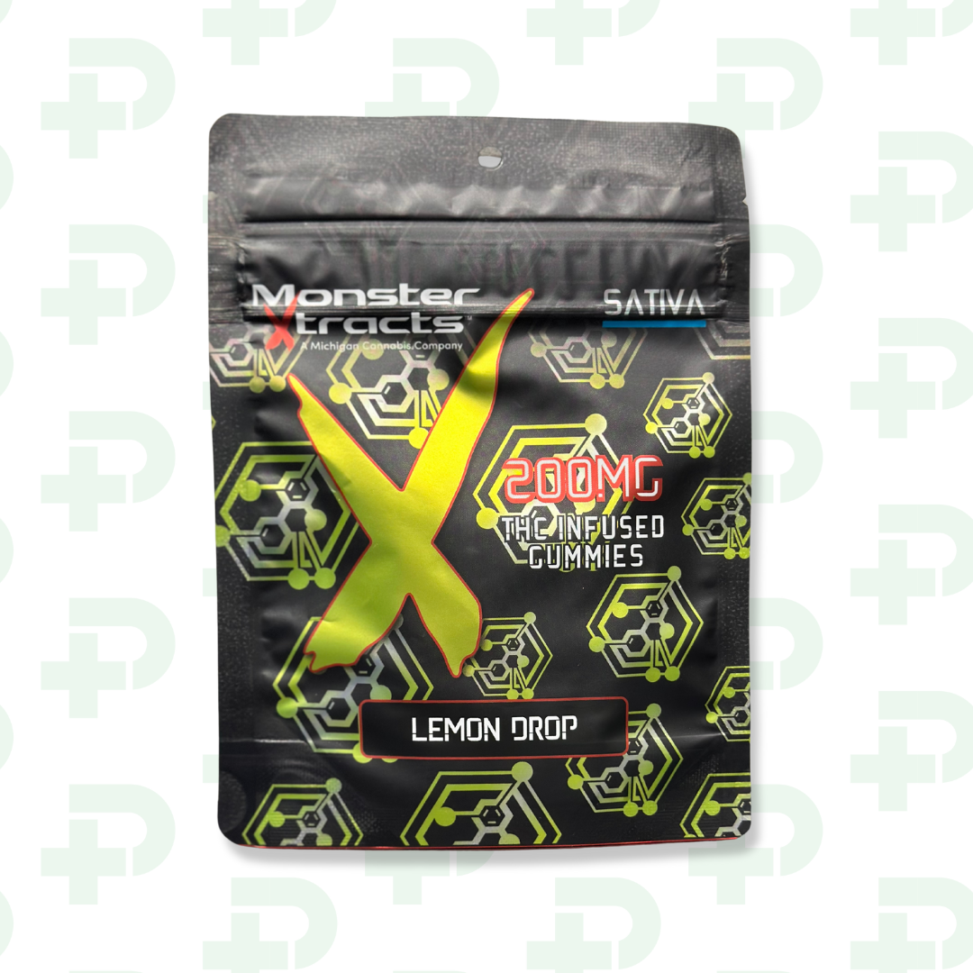 Photograph of product: Monster 200mg Gummy - Oui'd - LEMON DROP