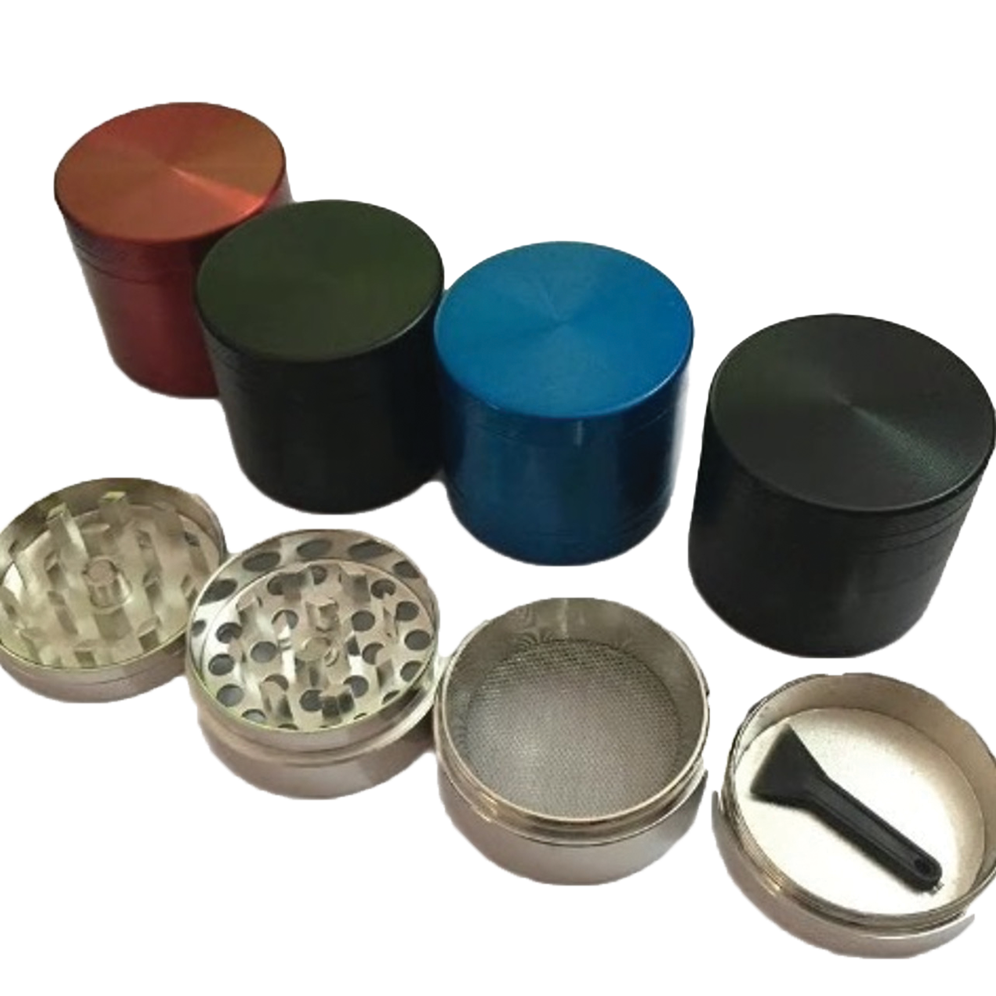 Photograph of product: 40mm Zinc 4pc Grinder - Assorted Colors