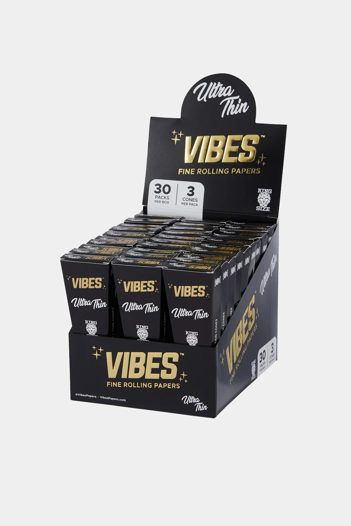 Photograph of Product: Vibes - King Size Ultra Thin Pre-Rolled Cones - 3pk