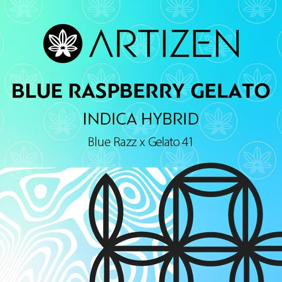 Photograph of product: Artizen: Blue Raspberry Gelato (I/H) - 7g