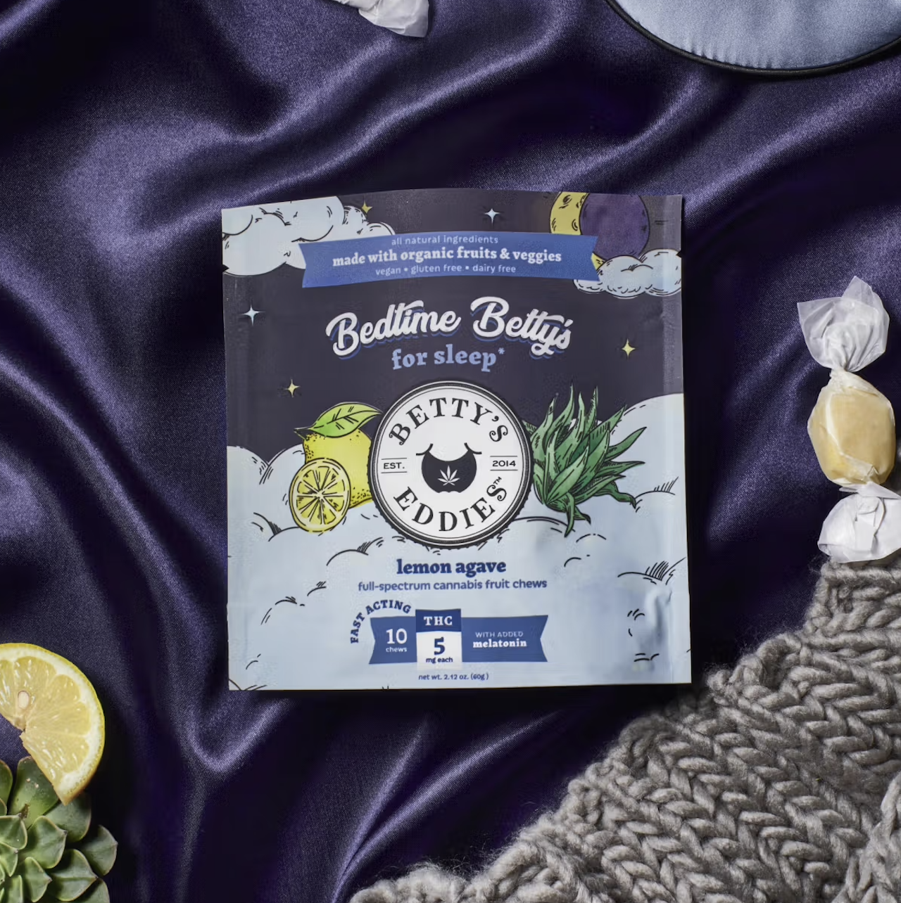 Photograph of product: Bedtime Betty's Fruit Chew (Lemon Agave) 10pack