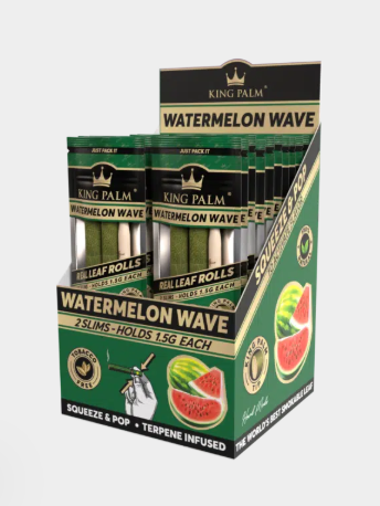 Photograph of product: KPL | King Palm Slim 2pk Watermelon Pre-Roll Cones