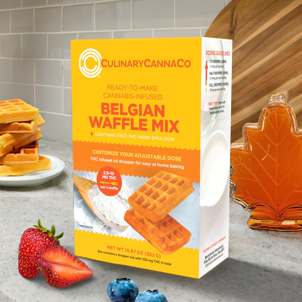 Photograph of product: Baked Goods | CulinaryCannaCo | Belgian Waffle Mix