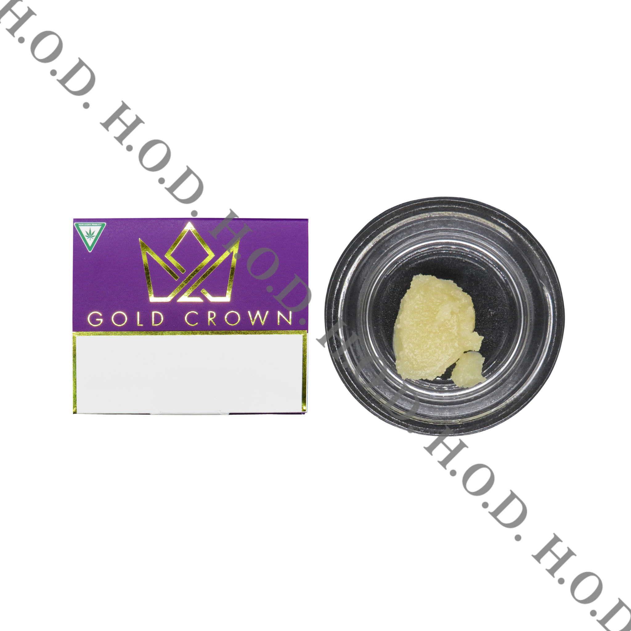 Photograph of product: Gold Crown x LegaSea Rock & Rye Gelato Budder 1g