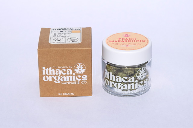 Photograph of product: ITHACA ORGANICS | PEACH MARASCHINO | 3.5 GRAMS - 3.5g