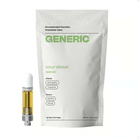 Photograph of product: CoC Generic Cartridge - Sour Diesel 1g