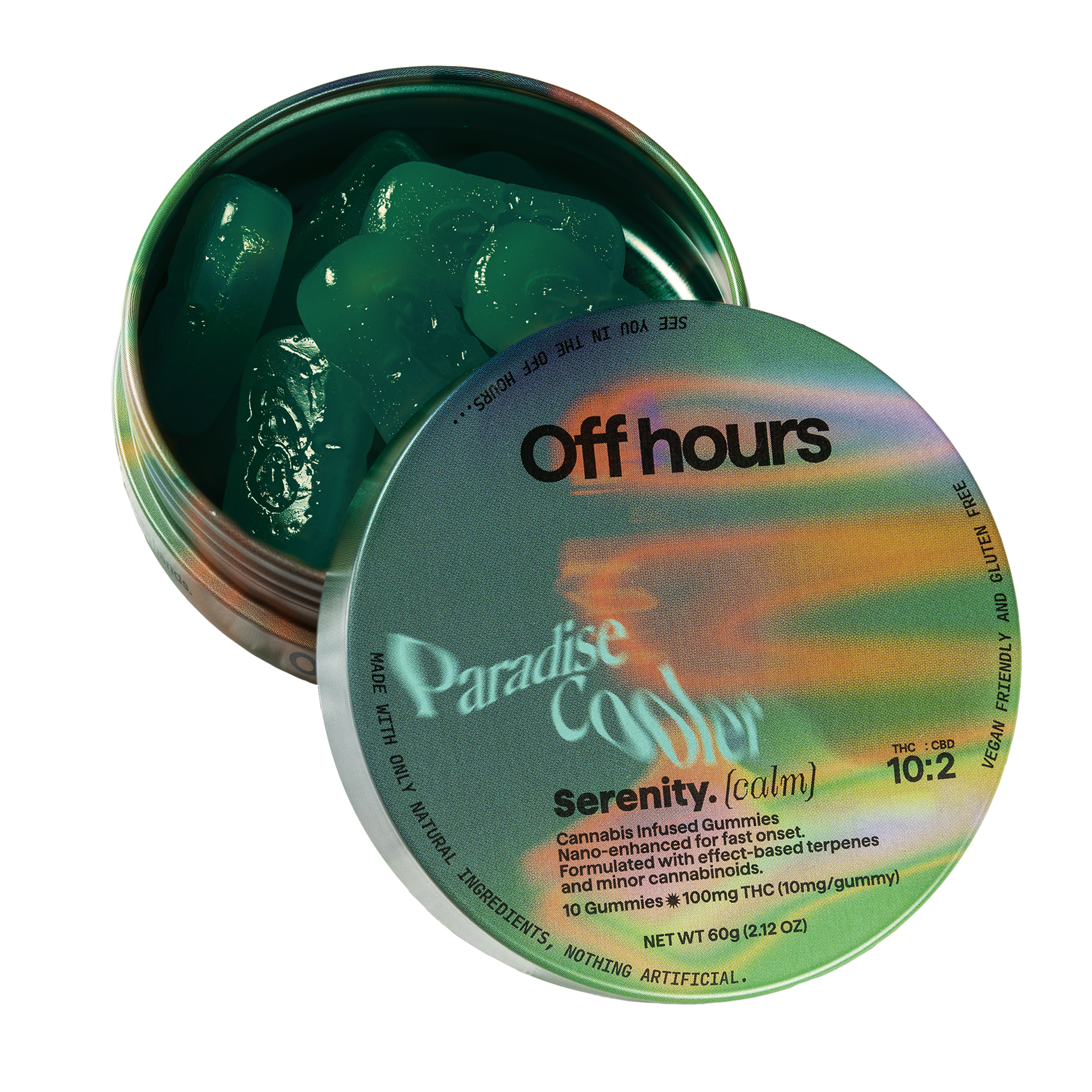 Photograph of product: Serenity Paradise Cooler 10:2 TH-oui:CBD | Gummies [10pk x 10mg]