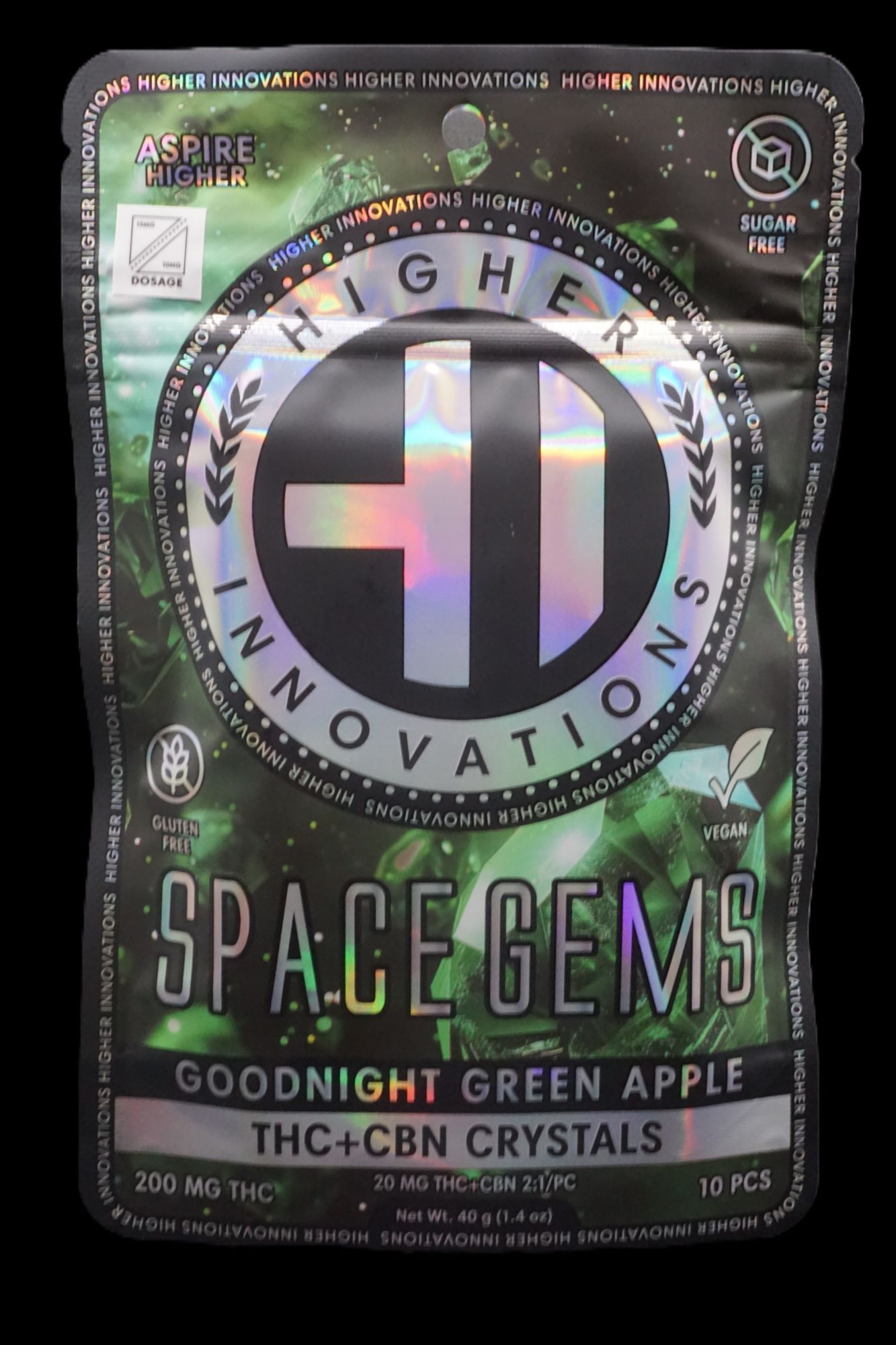 Photograph of product: HI - Goodnight Green Apple - 200MG Edibles
