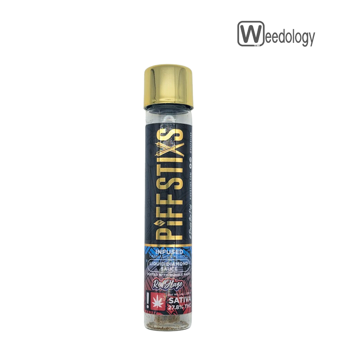 Photograph of product: Piff Stixs Single RED HAZE Infused 1g Pre-Roll