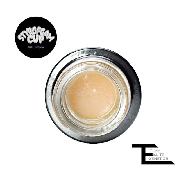 Photograph of product: Styrofoam Cup Cold Cure Live Rosin 1g - 