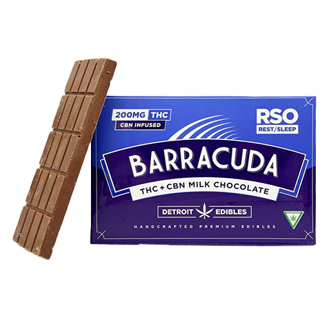 Photograph of product: Barracuda Rest/Sleep RSO Milk Chocolate (200mg TH-oui)