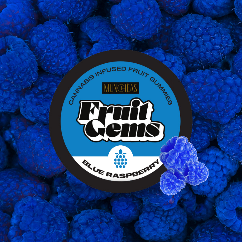 Photograph of product: GGG | Blue Raspberry Fruit Gems | 100mg