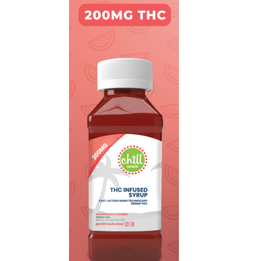 Photograph of product: Chill Medicated - Pineapple Syrup 200mg