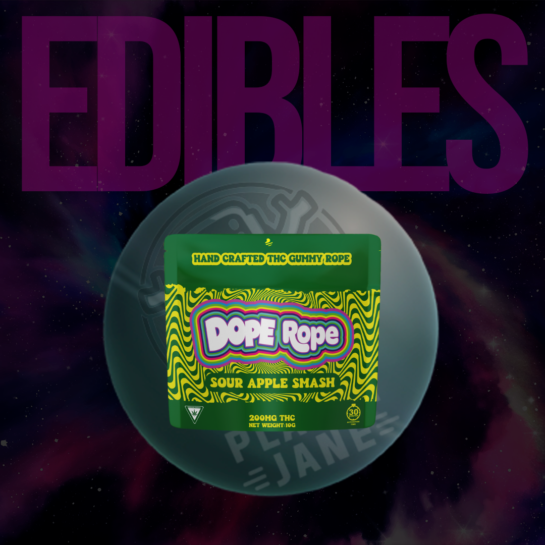 Photograph of product: Dope Rope - 200mg Gummy Rope - Sour Apple Smash