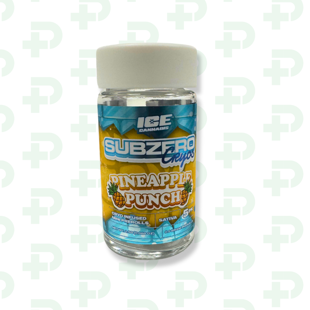 Photograph of product: Sub Zero - Cryo Infused Preroll Multipack - Pineapple Punch