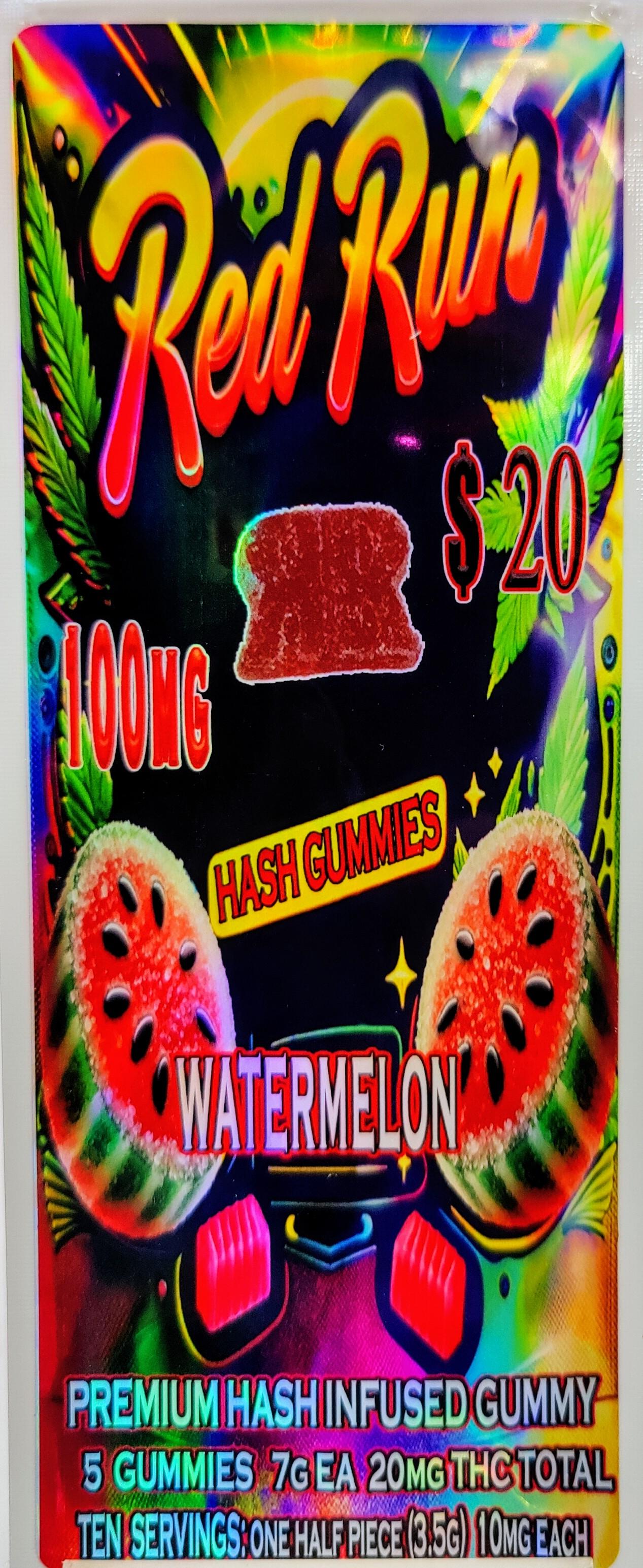 Photograph of product: Watermelon 100mg Gummies