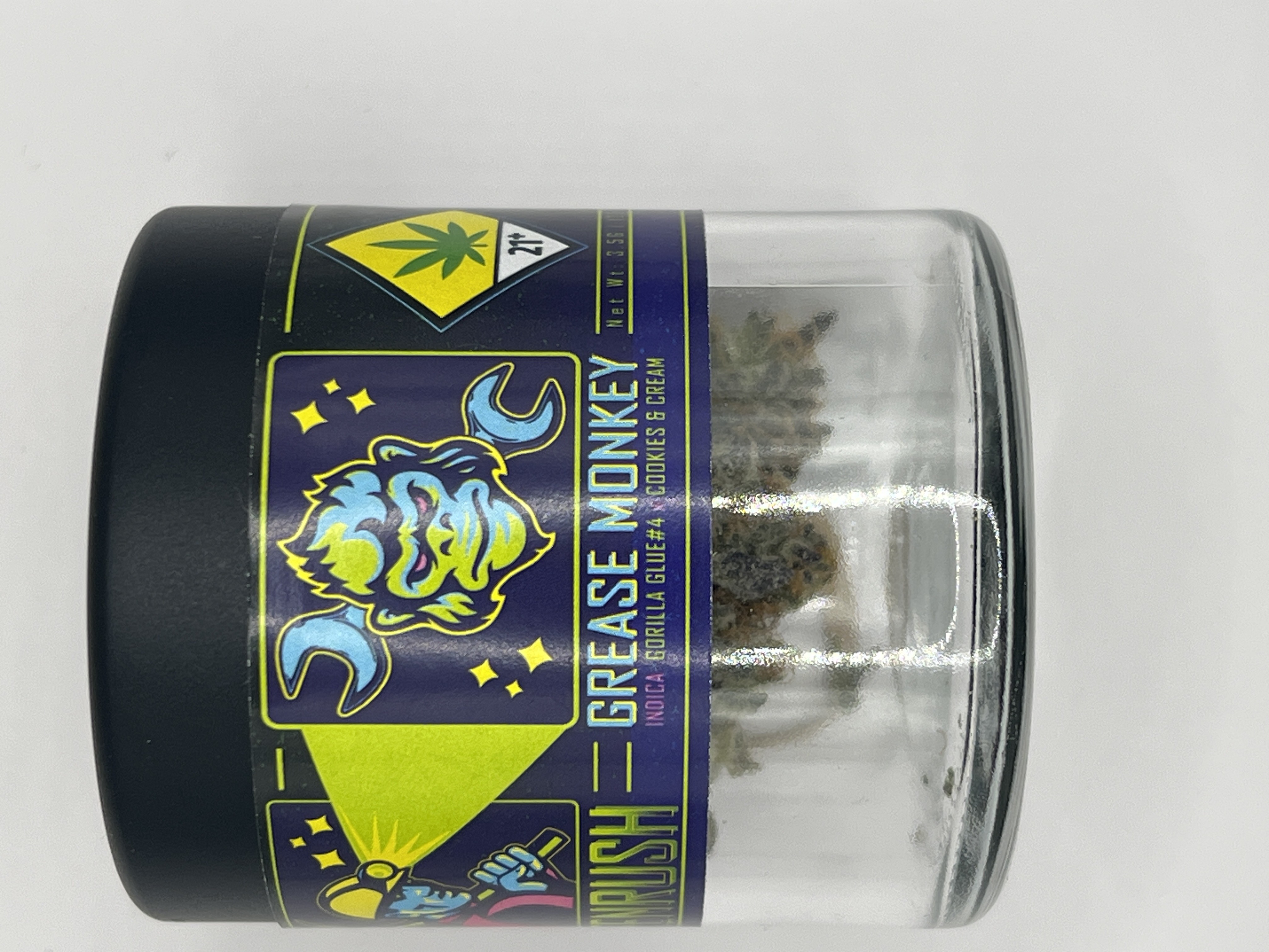 Photograph of product: Green Rush - Grease Monkey - Flower - 3.5g