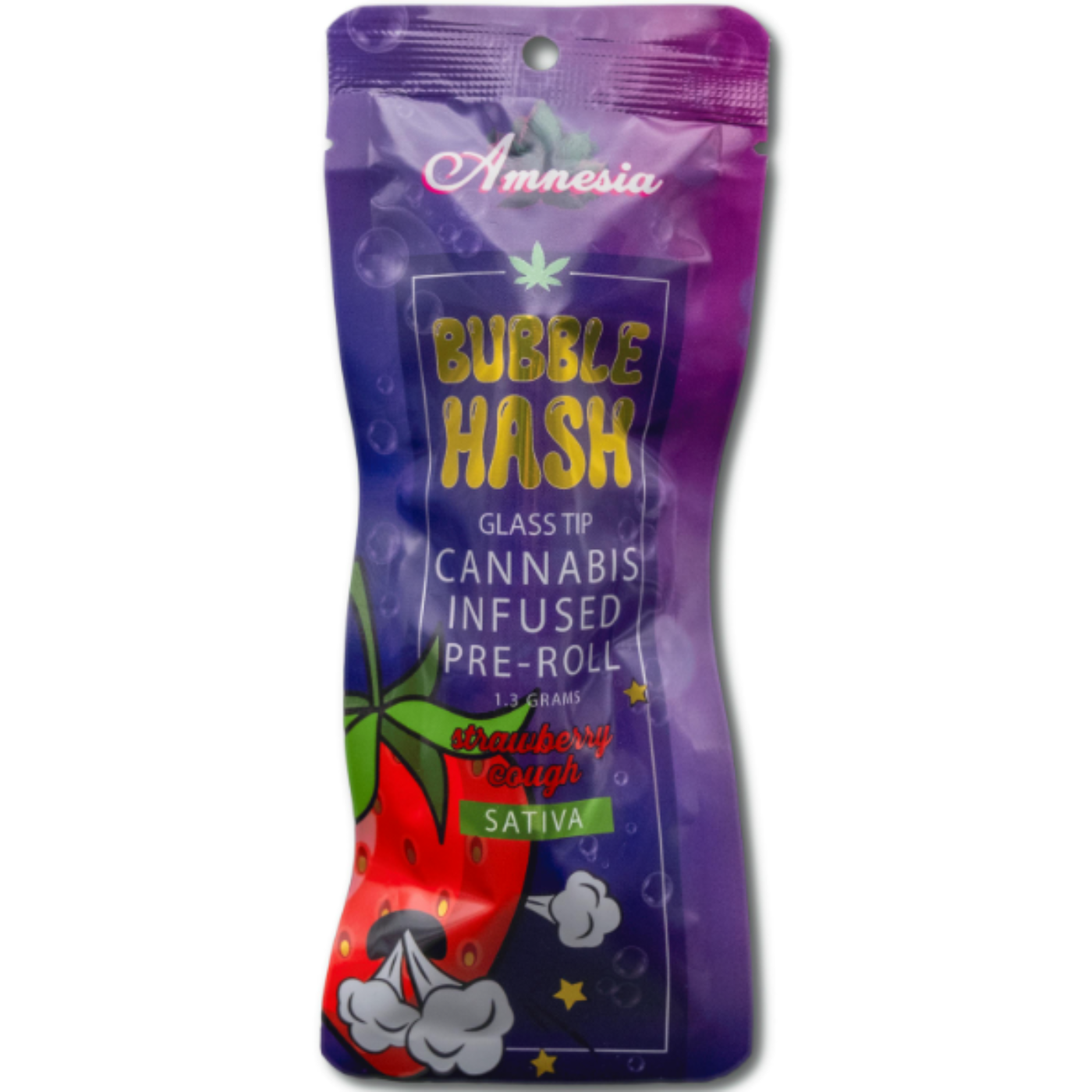 Photograph of product: Amnesia - Strawberry Cough 1.3g Bubble au chocolat Infused PR
