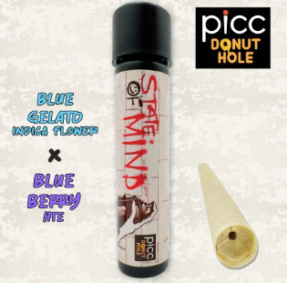 Photograph of product: Blue Gelato x Blueberry - 1g- Donut Hole - State of Mind