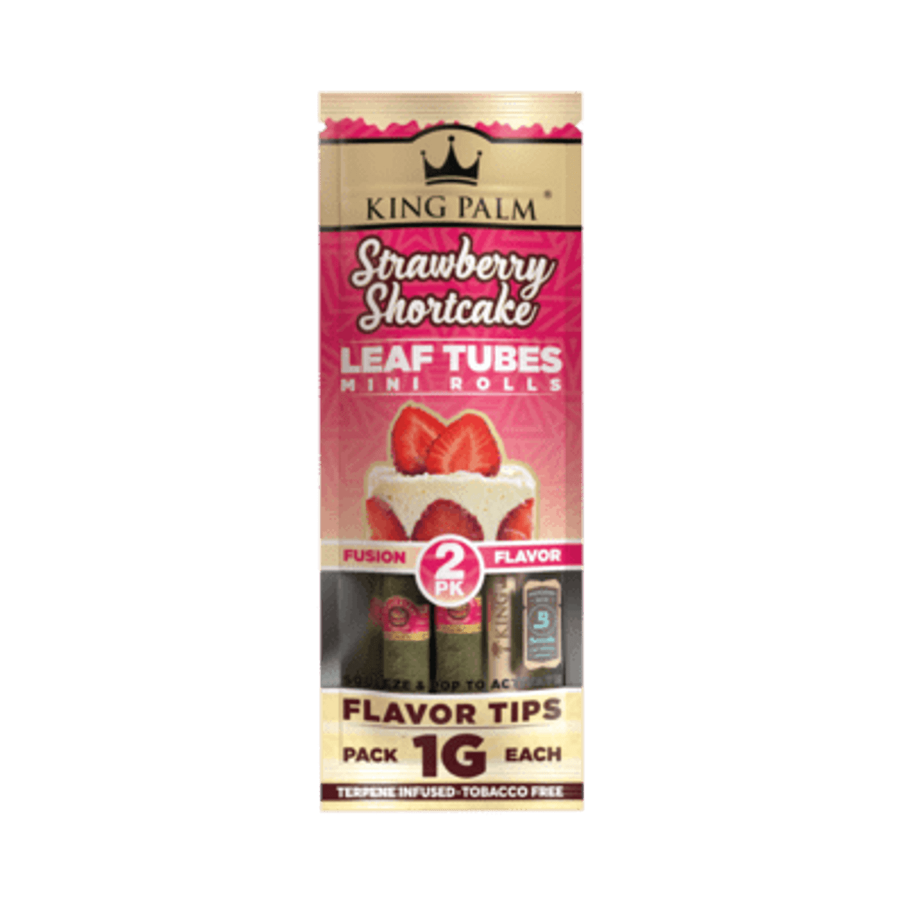 Photograph of product: King Palm - 2 Mini Rolls  Strawberry Shortcake
