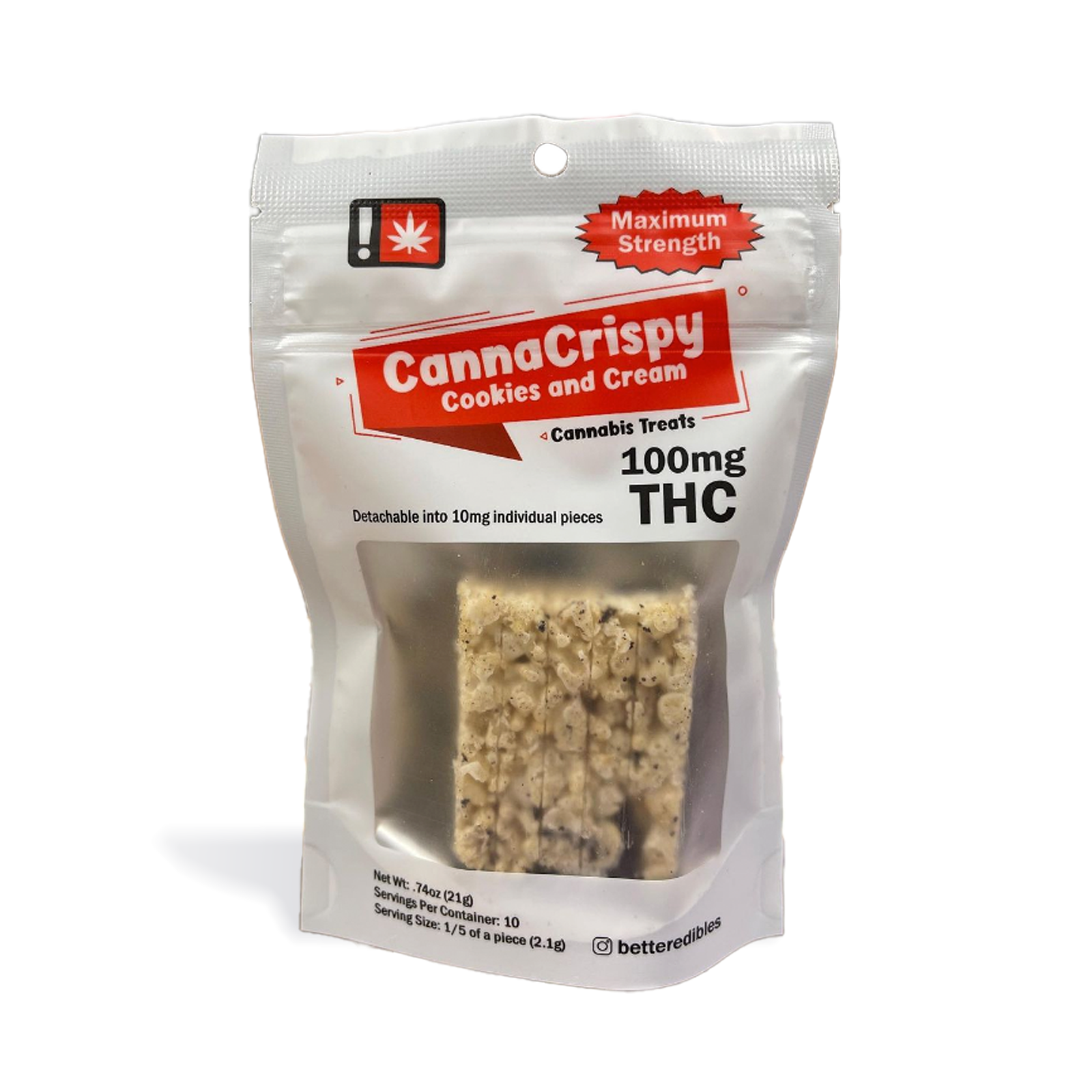 Photograph of product: CannaCrispy | Cookies & Cream