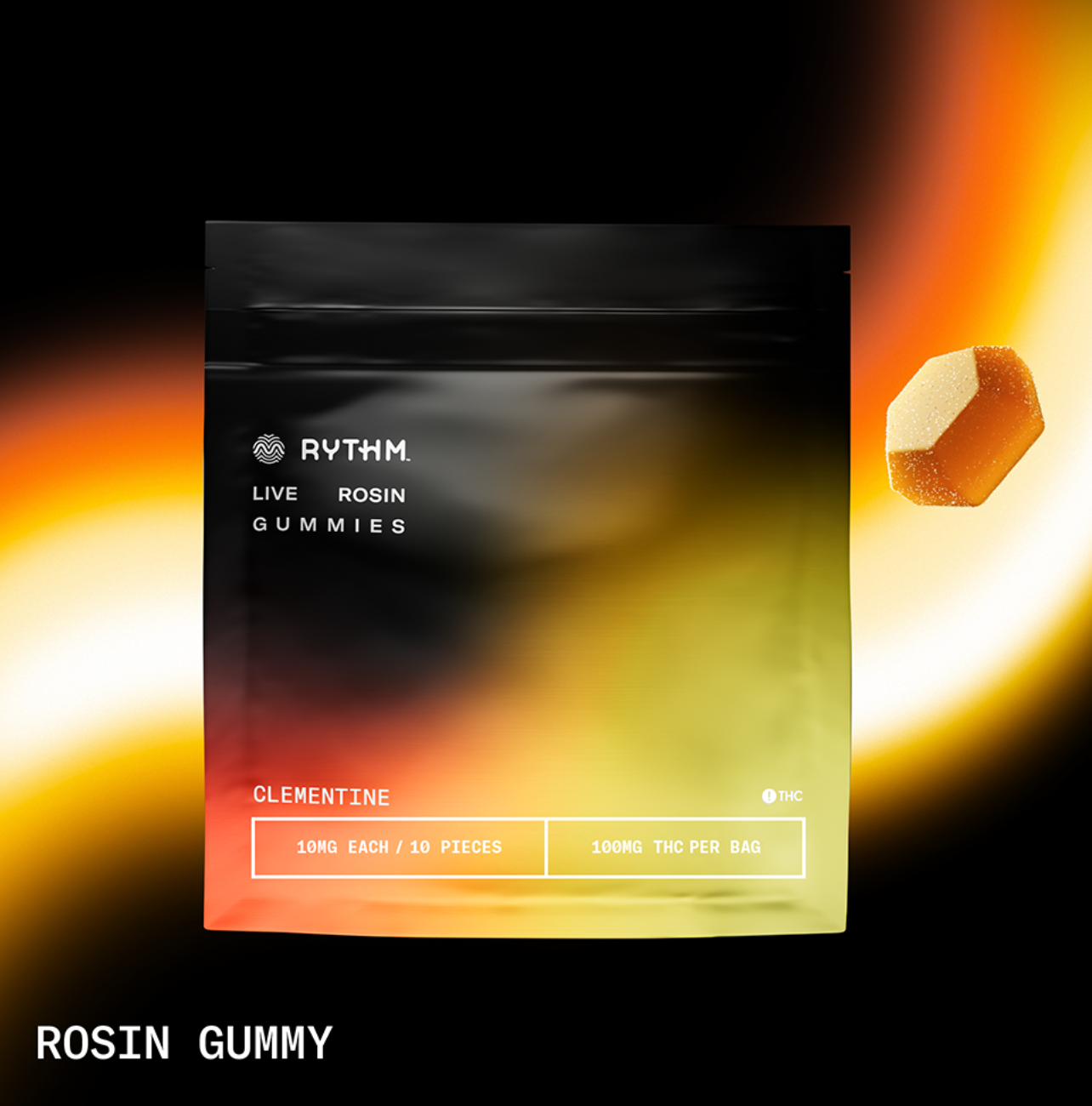 Photograph of product: Clementine | Live Rosin Soft Lozenges [10pk x 10mg]