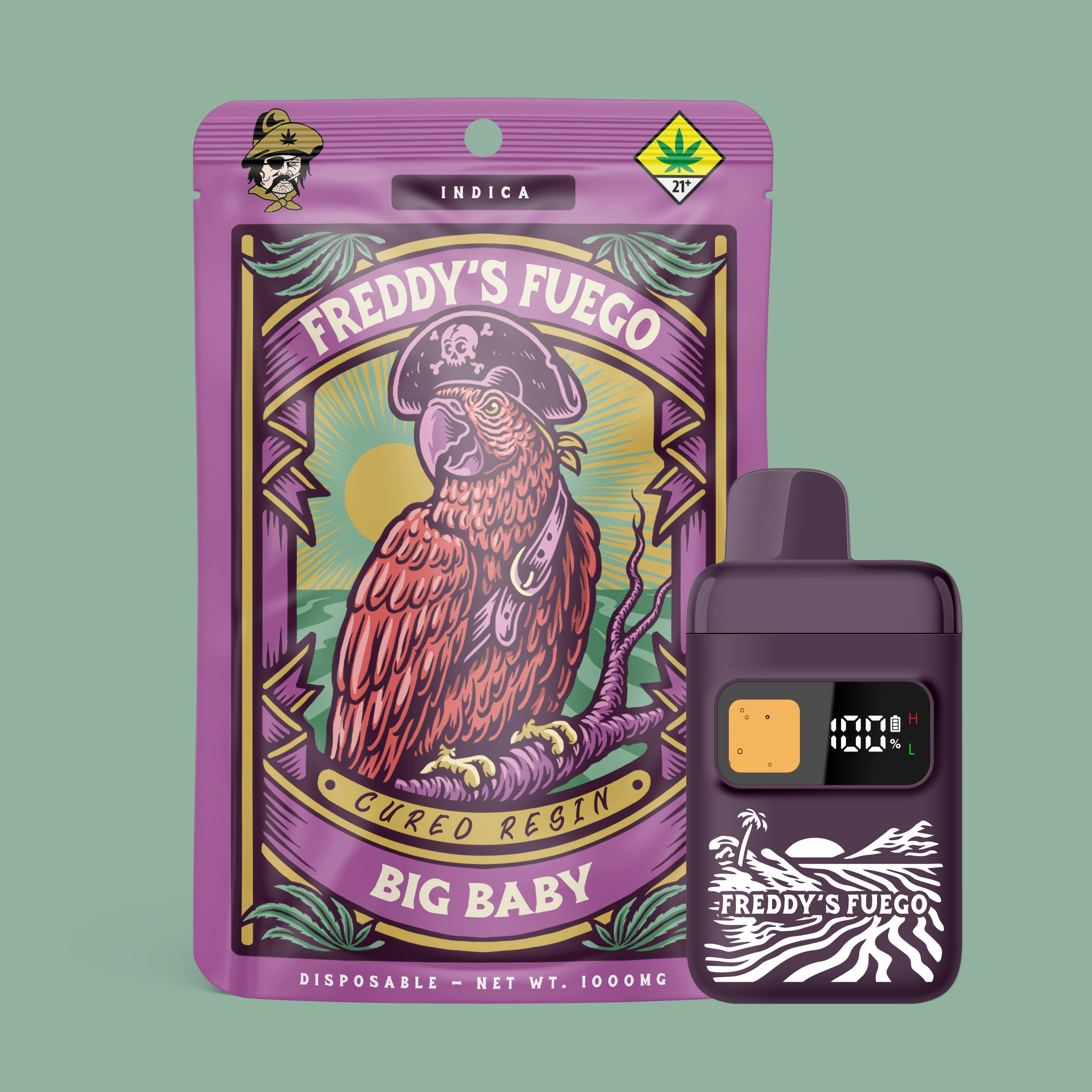 Photograph of product: Big Baby Cured Resin Disposable | 1g (DOH)