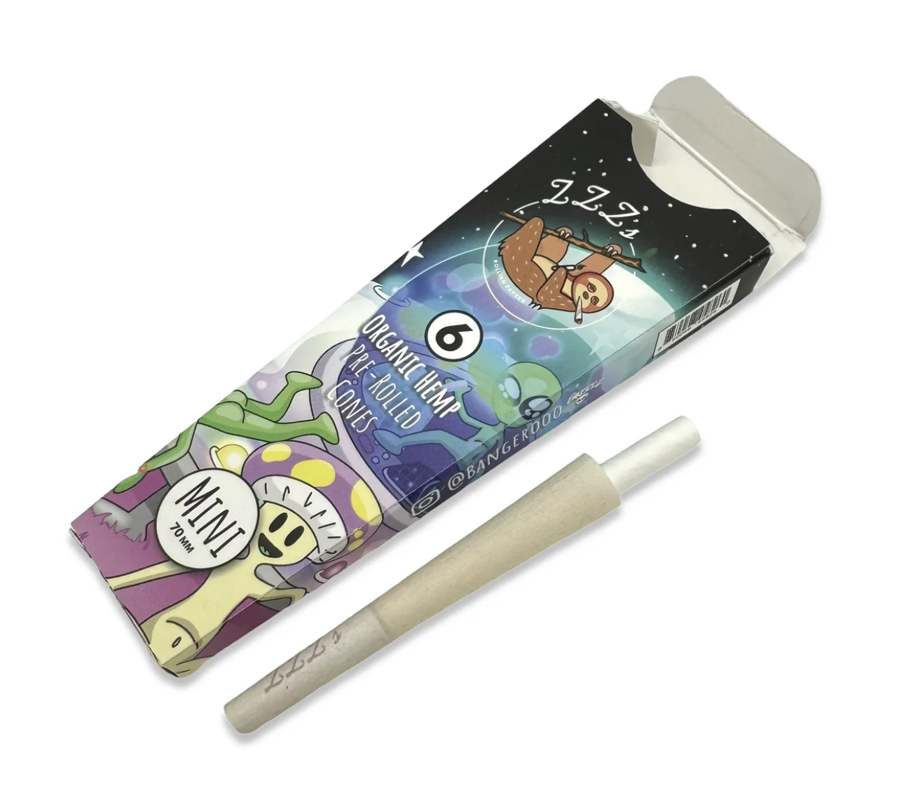 Photograph of product: ZZZ'S INTERGALACTIC TRIP MINI CONES 6PK BY BANGEROOO