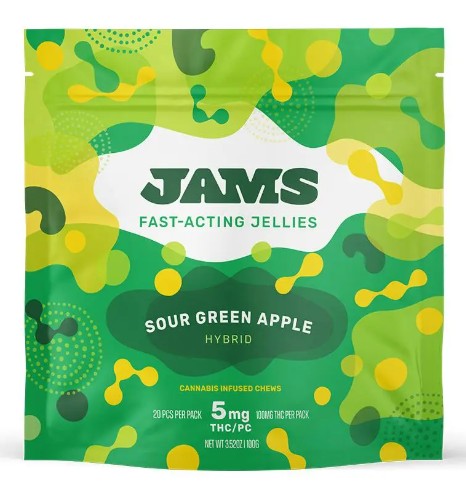 Photograph of product: Curaleaf | Jams | Sour Green Apple | Jellies | 20ct