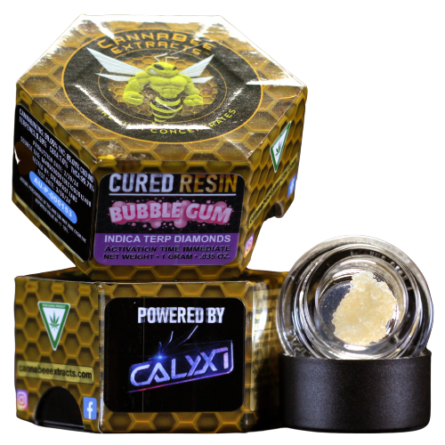 Photograph of product: Cannabee Extracts Bubble Gum Cured Resin Terp Badder 1g