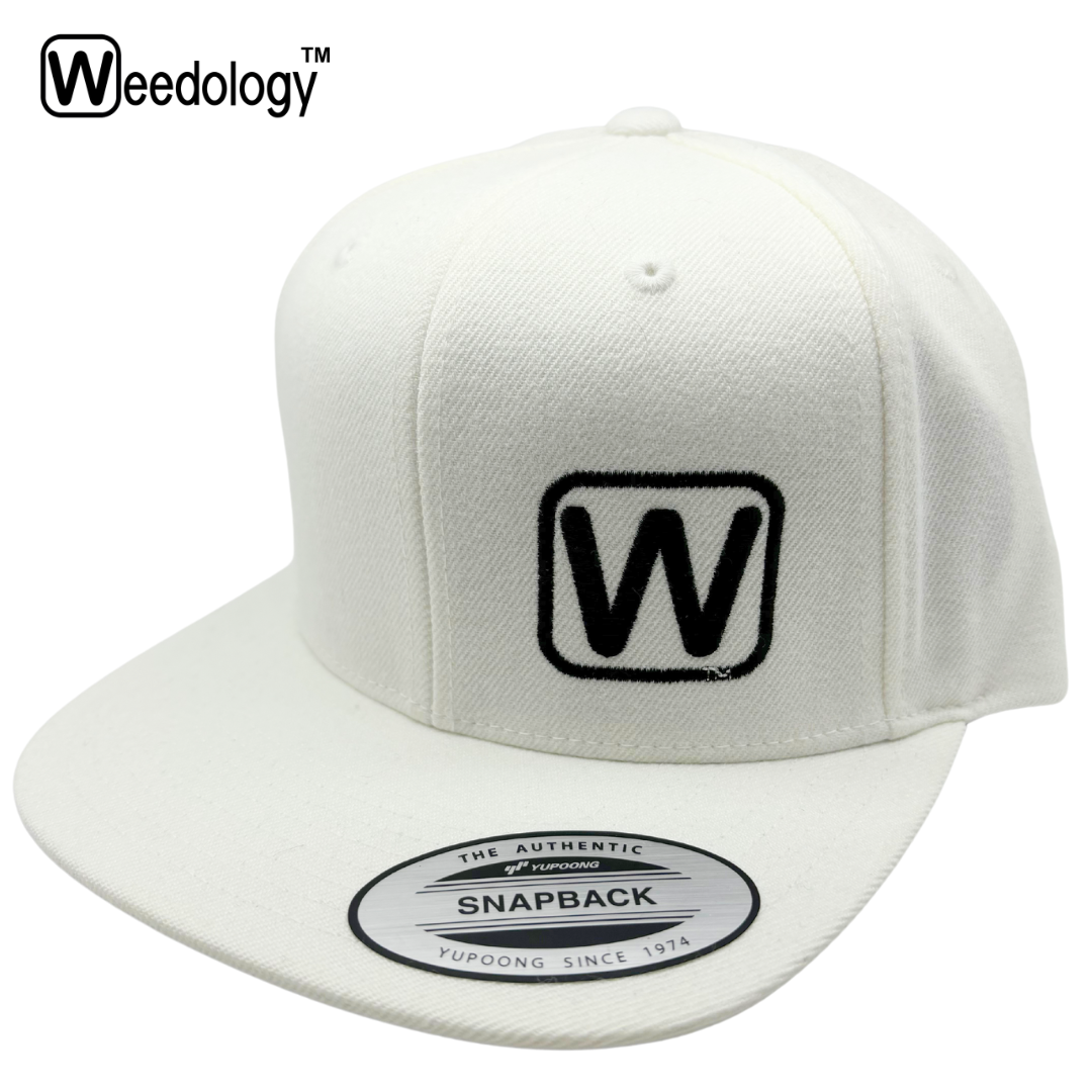 Photograph of product: Oui'dology Logo Flat Bill Hat, White