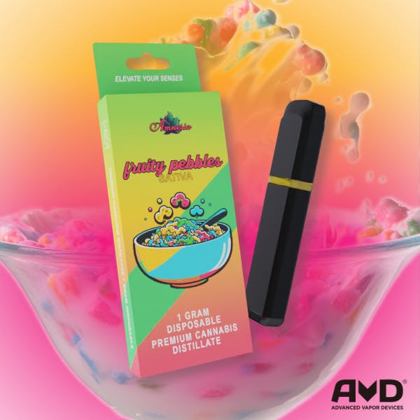Photograph of product: AMNESIA | FRUITY PEBBLES - DISPOSABLE Oui'd