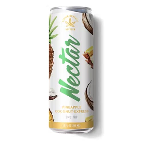 Photograph of product: Pineapple Coconut Express | 5mg Seltzer - 