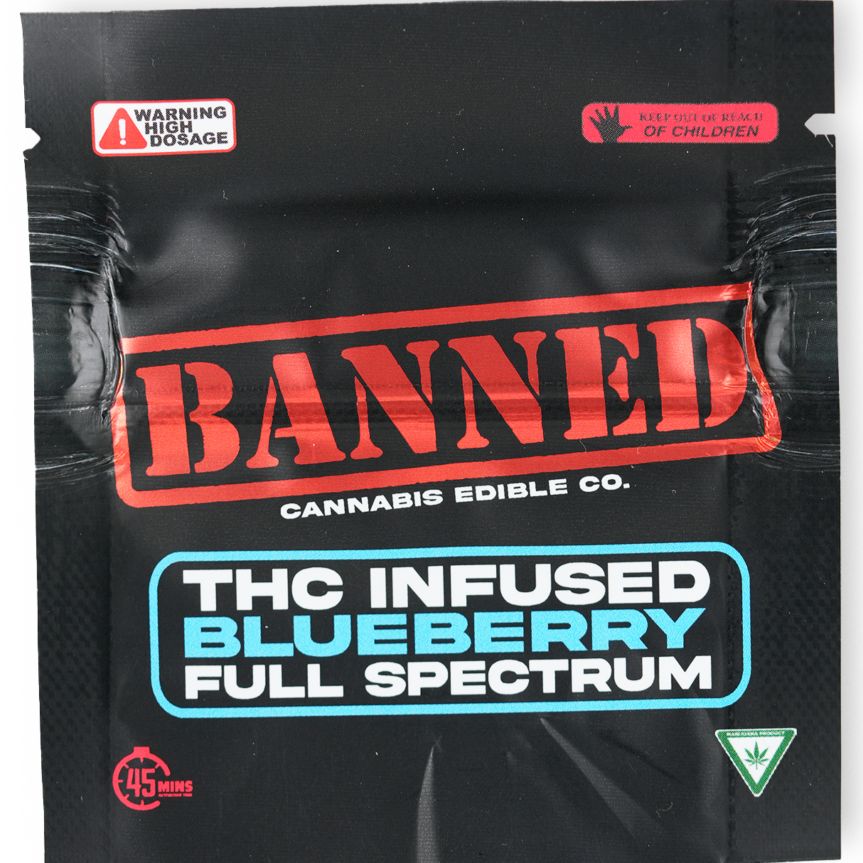Photograph of product: Banned - 200mg Single Gummy - Blueberry