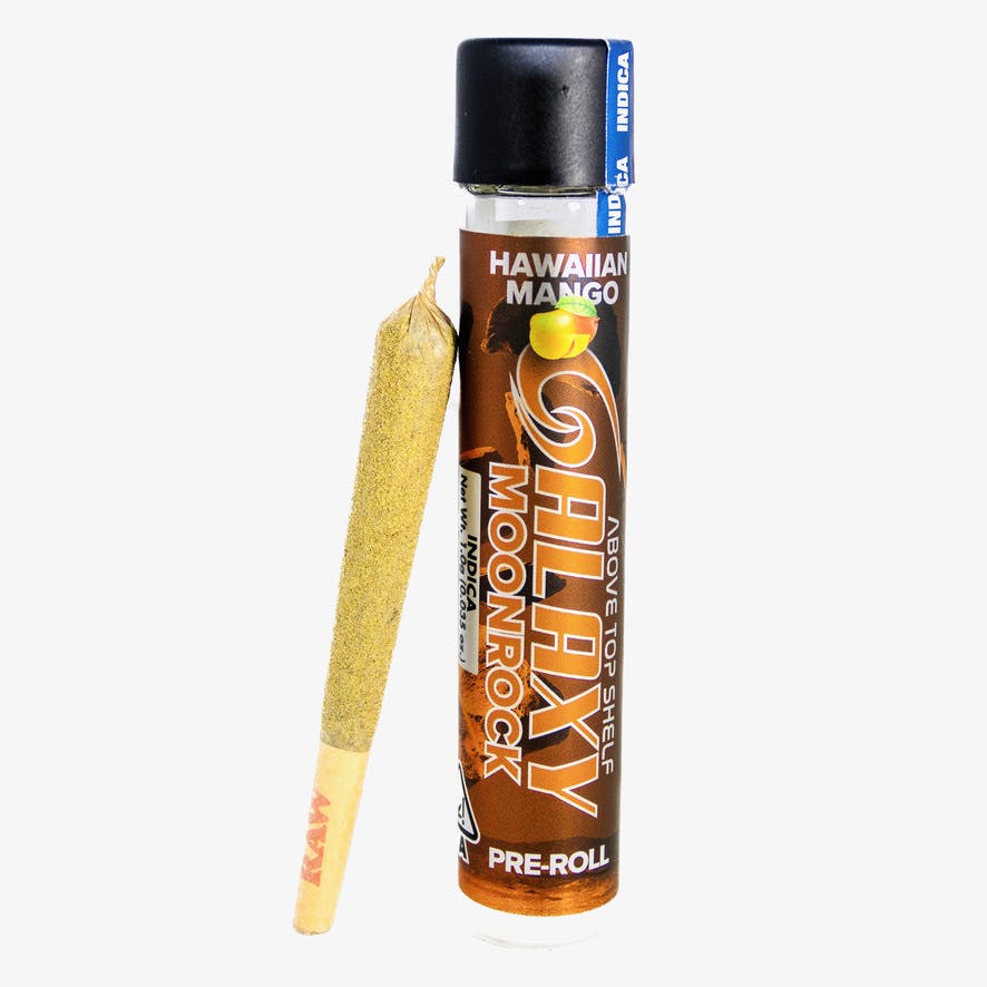 Photograph of product: GALAXY MOONROCK 1G HAWAIIAN MANGO PREROLL