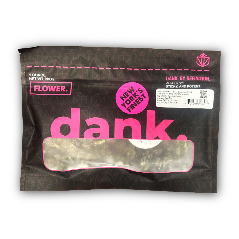 Photograph of product: Dank | Tropic Thunder | Outdoor Whole Flower - 28g