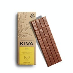 Photograph of product: [Kiva] Chocolate - 100mg - Churro Milk Chocolate