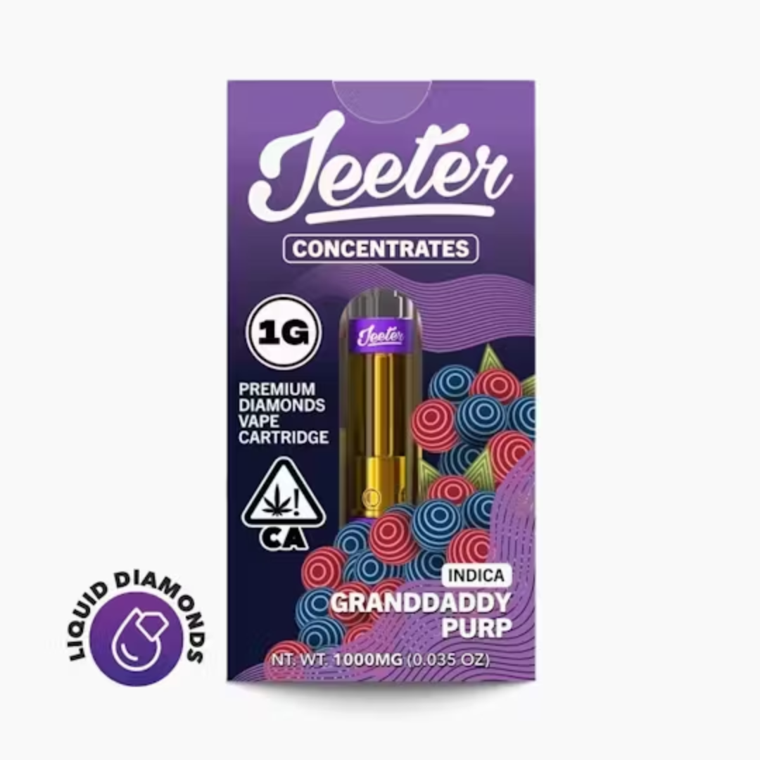 Photograph of instaPanelPhoto: Jeeter - Granddaddy Purp (Indica) Cartridge