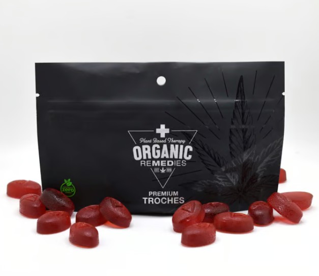 Photograph of product: Strawberry STBR Live Resin Troche 25mg/15pk (375mg)