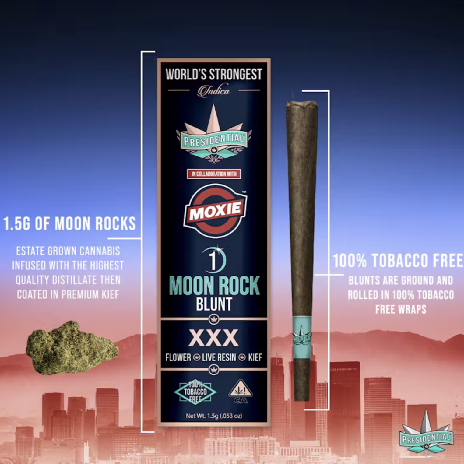 Photograph of product: Presidential Moon Rock  Blunt - XXX