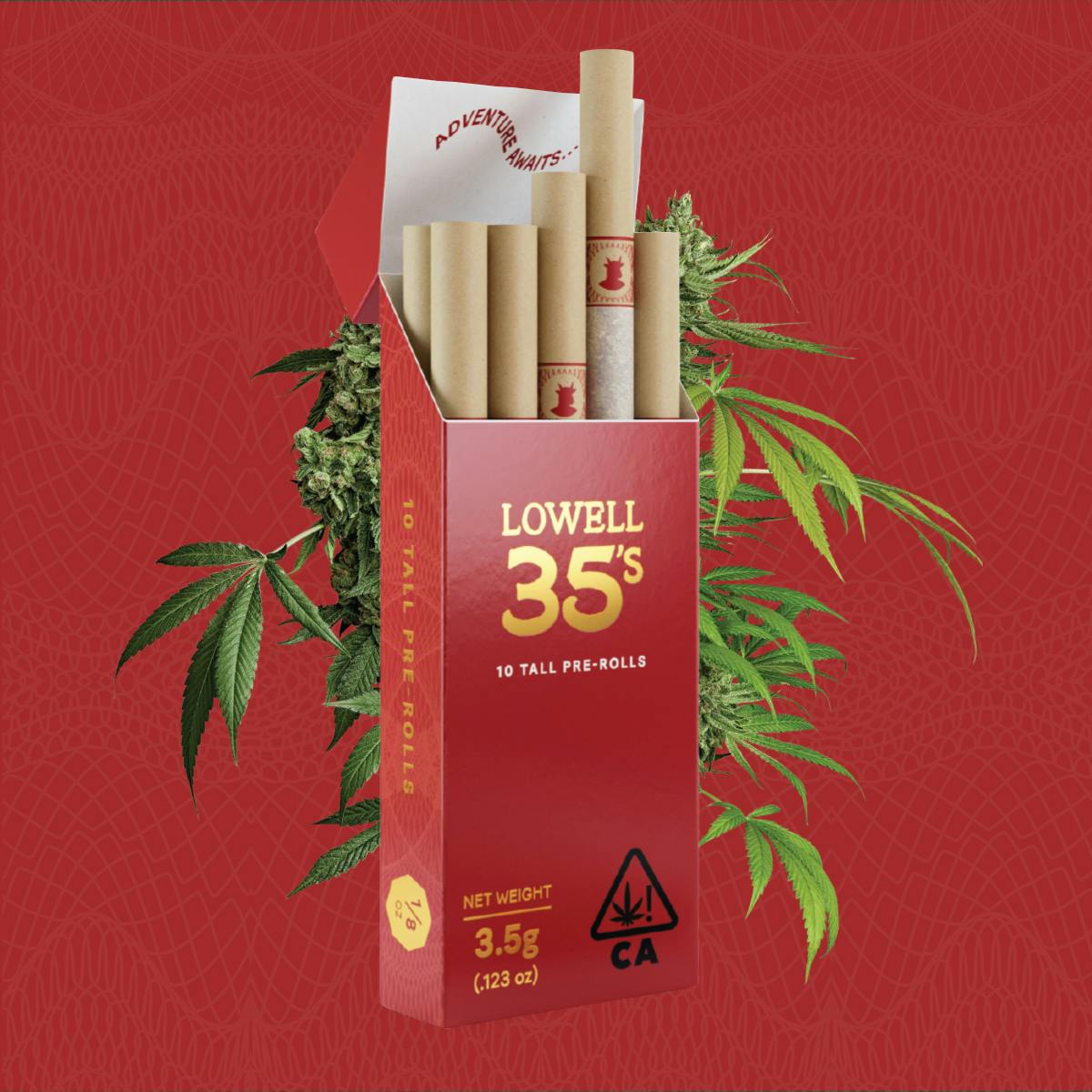 Photograph of product: Lowell 35's Trailblazer 10pk 3.5g - BOTH - 3.5g - Pre-Roll