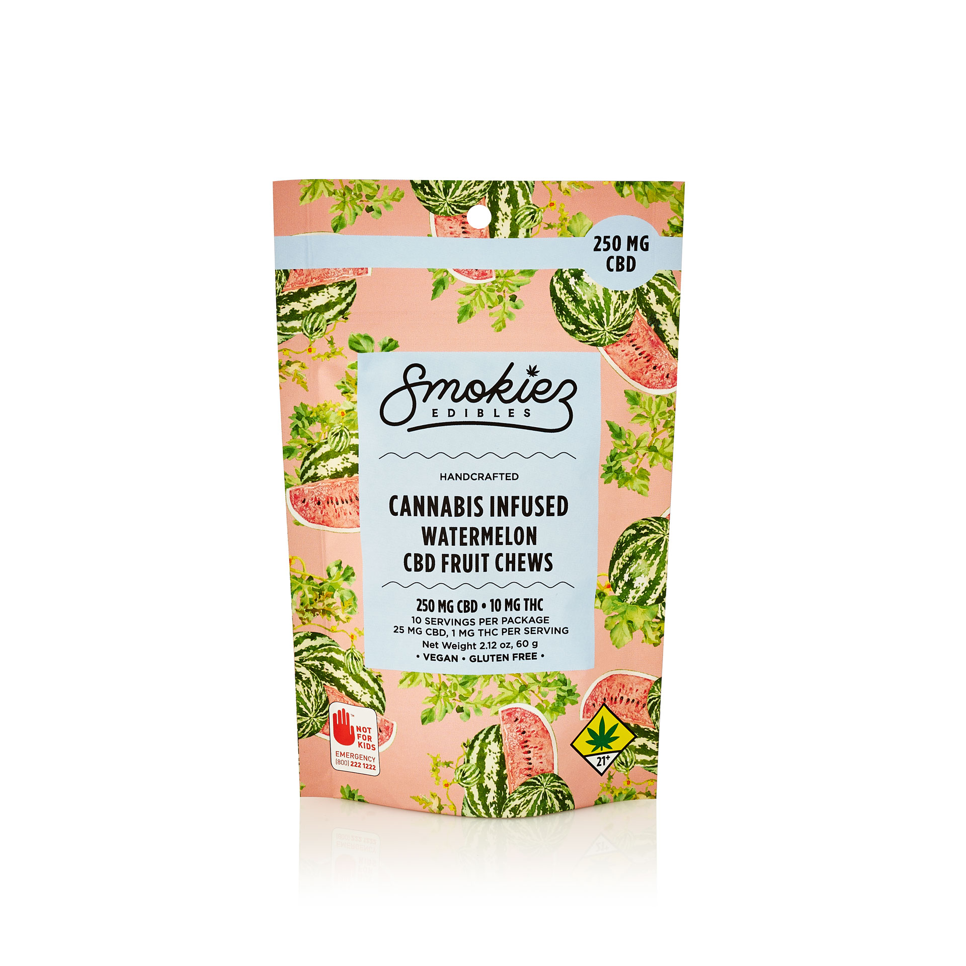 Photograph of Product: Watermelon  250mg CBD Fruit Chews