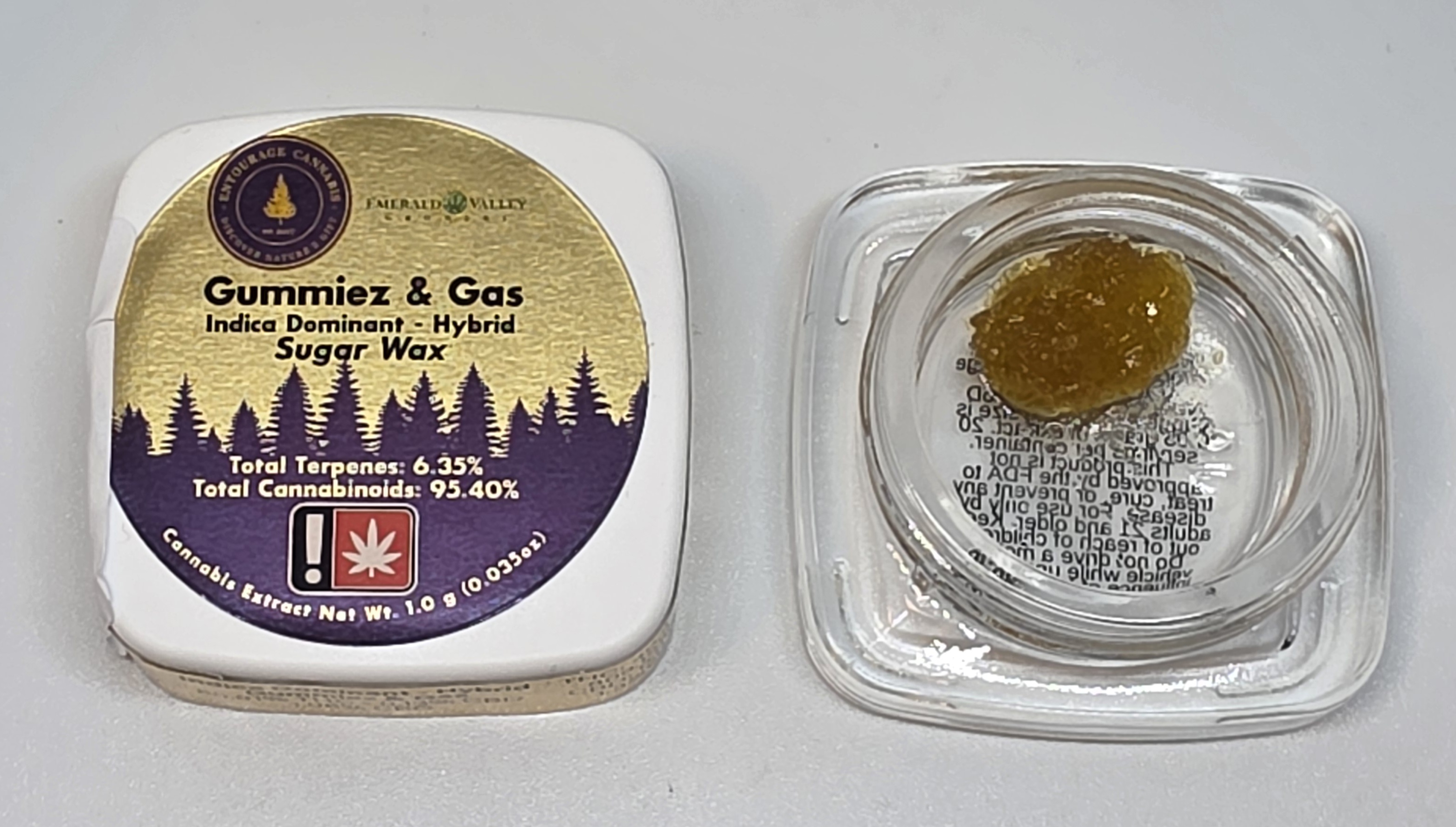 Photograph of product: CBDISCOVERY - EXTRACT - SUGAR WAX- 1G - Oui'd - GUMMIEZ & GAS