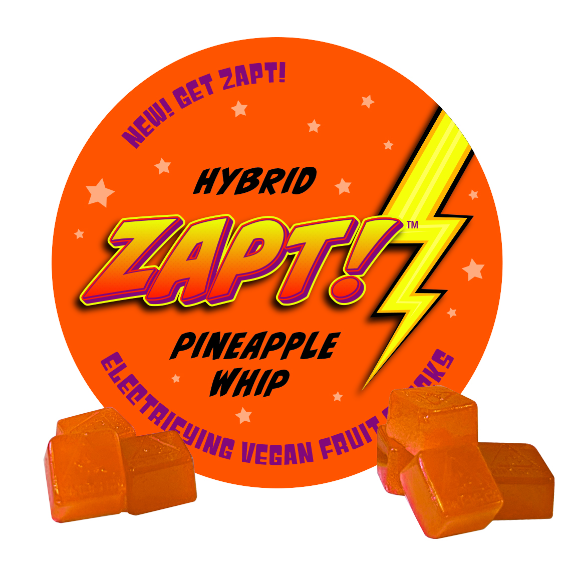 Photograph of product: Pineapple Whip (Hybrid) Fruit Snack 110mg 20pk